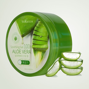 Crema gel hidratante coreana K-Beauty Tereusia/Aloe Vera 100% Gel Humectante Calmante Hecho en Corea al por mayor - Product Image 5