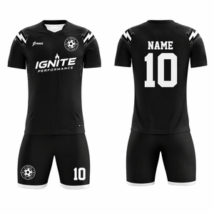 Camiseta de fútbol para hombre retro clásica con diseño de cuello redondo personalizado con servicio OEM, camiseta de fútbol transpirable de poliéster 100% para adultos - Product Image 1