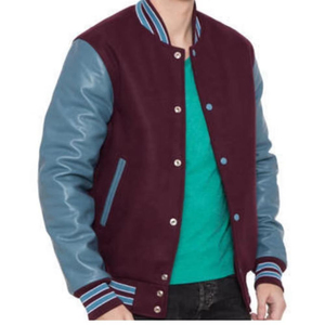 <b>Men's</b> Heavyweight Wool Varsity <b>Jacket</b> High Winter <b>Warm</b> Letterman Baseball <b>Jacket</b> Hood Plus Size Light Inner Lining Stand - Product Image 5