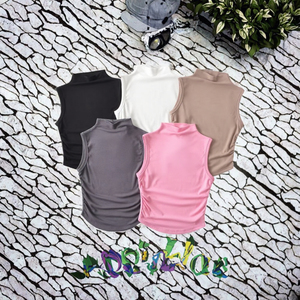 Camisetas sin Mangas Cortas con Cuello Halter Transpirables para Mujer, Verano 2026, Estilo Vintage Casual - Product Image 3
