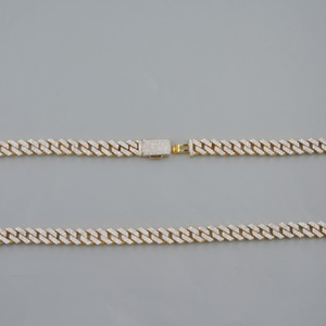 18K Solid Gold IGI Round Cut Paved VS1 Diamonds <b>Iced</b> <b>Out</b> 8MM Cuban Link <b>Chain</b> Necklaces Men's Hip Hop Jewelry Cuban Necklace - Product Image 2
