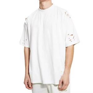 Camiseta Personalizada Estilo Urbano con Lavado Ácido y Efecto Desgastado, Camiseta Personalizada 100% Algodón Ligero de Punto con Efecto Desgastado - Product Image 1