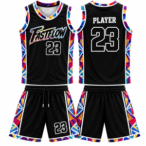 Uniforme de Baloncesto Personalizado con Logotipo en Color Sólido, Ropa de Entrenamiento de Alta Calidad, Uniforme de Baloncesto con Color y Logotipo Personalizados - Product Image 1
