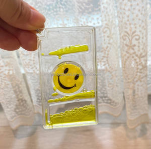 Multicolor Acrylic Motion Bubble Liquid Timer Floating UV Printed Funny Keychain - Product Image 6