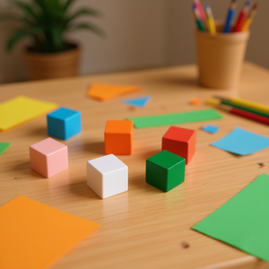 Cubi di legno Iln da 15 mm, 25 pezzi per artigianato ed educazione - Product Image 2