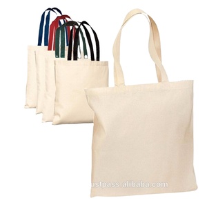 Sac fourre-tout en toile de coton naturel écologique |   Sac de courses réutilisable cousu |   Fournisseur OEM ODM de logos personnalisés - Product Image 3