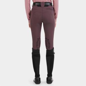 Pantalon d'équitation personnalisé pour femme 2026 avec genouillères, violet foncé, coupe élastique, pour l'équitation 2026 - Product Image 5