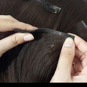 Fournisseur de Confiance : Extensions de Cheveux Vierges Vietnamiens à Clipser, 100% Humains, Cuticules Intactes, Double Trame Faite à la Machine, Toutes Couleurs Disponibles - Product Image 2