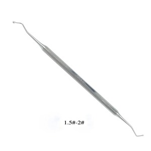 Spatule dentaire double extrémité en acier inoxydable pour composite et amalgame – Outil de dentiste - Product Image 2