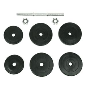 Set di manubri neri da 33,1 libbre in 9 pezzi - Product Image 2