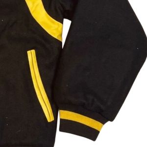 Iota Phi Theta Wool Letterman Jacket with Leather sleeves Brown Gold Greek Apparel Fraternity iota phi theta wool letterman jack - Product Image 3