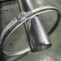 Máquina enrolladora de anillos de bloqueo de acero inoxidable para abrazaderas en V de conductos de ventilación HVAC
