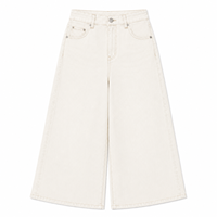 Culottes en jean à jambes larges pour femme, taille haute, coupe courte et ample, style vintage simple, respirantes, streetwear, été/hiver, foncé/clair