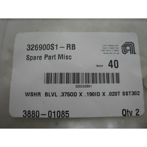 AMAT 3880-01085 Washer BLVL .3750D x .1901D - อุปกรณ์และอะไหล่เซมิคอนดักเตอร์ระดับโลกที่เชื่อถือได้ - Product Image 1