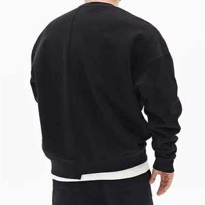 Sweat-shirt à capuche pour homme, coupe ample, col rond, en tissu éponge d'hiver, avec impression et broderie personnalisées, style streetwear - Product Image 4