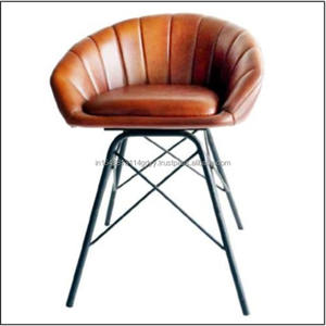 Taburete de Bar Vintage moderno para el hogar, silla de salón de gamuza artificial acolchada gruesa, diseño rústico para relajación de apartamento de almacén - Product Image 2