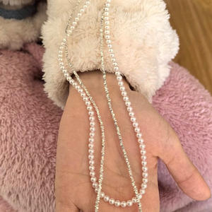 Perla de Agua Dulce, Cuentas de Perlas para Bebé, Casi Perfectamente Perforadas, Material Semiterminado, Cuentas Sueltas Pequeñas Tipo Bombilla, Cuentas Desnudas para DIY - Product Image 3