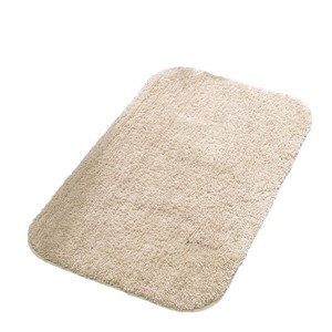 Minimalist Rectangle Bath Mat Solid Color Microfiber With Rubber Backing Absorbent For Bathroom Floor - Product Image 6