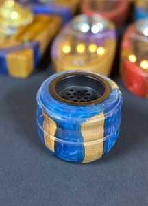 Brûleur à Bakhoor artisanal en bois et résine époxy, en gros, pour usage religieux, en promotion - Product Image 6