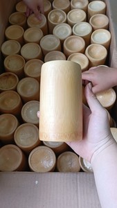 Mug à café en bambou naturel avec poignée, tasse à thé réutilisable pour boissons chaudes et froides, tasse en bambou faite à la main pour le thé - Product Image 2