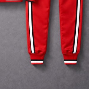 2026 Hooded Winter Casual Breathable Eco-Friendly Polyester/Cotton Heavyweight 2 1 Tracksuit Sweatsuit Drawstring Closure Solid - Product Image 6