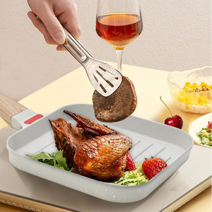 Poêle à griller antiadhésive robuste et durable avec poignée confortable et surface de cuisson résistante aux rayures - Product Image 6