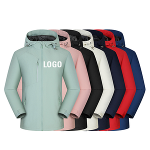 Outdoor <b>Men's</b> Winter Canvas Nylon Stand Collar Warm Windproof Waterproof Quilted <b>Soft</b> <b>Shell</b> <b>Jacket</b> - Product Image 1