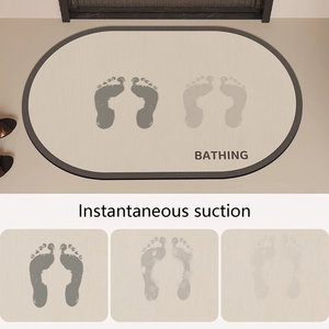 Alfombra de Baño de Diatomita Súper Absorbente Personalizada, Alfombrilla de Baño de Secado Rápido, Alfombrillas Personalizadas para Entrada de Cocina, Alfombrillas Absorbentes - Product Image 4