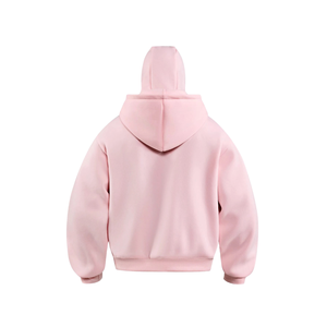 Womens <b>Pink</b> Fleece Zip Up Hoodie Warm Hooded Jacket Soft Winter <b>Sweatshirt</b> Full Zip Front Pockets Ribbed Cuffs Casual Outdoor - Product Image 2