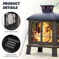 Foyer à charbon de bois Offre Spéciale brûleur à bûches de bois cheminée extérieure en métal pour jardin de Camping Patio arrière-cour