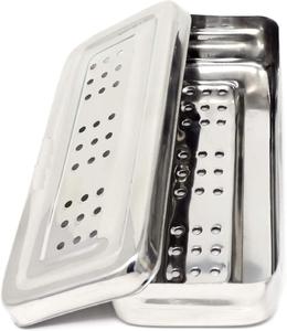 Manual Dental Autoclave Sterilization Cassette Tray Stainless Steel (All Sizes Available) Rack Box CE Certified 1 by Dentavex - Product Image 2