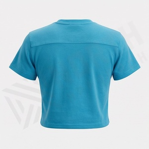 Camisetas Cortas de Algodón Ligero para Mujer, Personalizadas con Logotipo, Ropa Deportiva Transpirable de Primera Calidad, Color Personalizado - Product Image 2