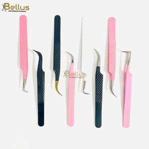 แหนบต่อขนตา Professional Bellus International 90 Volume แบบโค้ง ปลายแฉก L ทำจากสแตนเลสสตีลเรียบลื่น จับถนัดมือ - Product Image 6