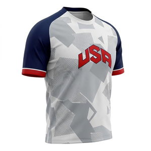 Custom Mens V Neck Soccer Jersey Short Sleeve Contrast Shoulder Panel Team Athletic <b>Shirt</b> Wholesale - Product Image 5