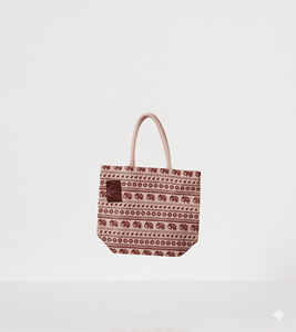 Bolsa de Playa de Lona de Algodón con Estampados de Animales, Logotipo Personalizado, Cierre de Cremallera, Asa de Cinta de Algodón, Resistente, Reutilizable, para Compras - Product Image 1