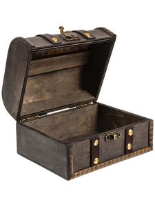 Caja de Joyería Artesanal Bohemia de Madera de Mango Aqdus Saleem con Detalles en Latón, Diseño Rectangular 28x18x12cm |   Almacenamiento para Sala de Estar - Product Image 3