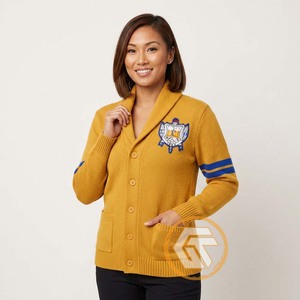 Appliques brodées personnalisées en acrylique Sigma Gamma Rho, boutonnées sur le devant, pour l'hiver, de haute qualité, respirantes et anti-plis, pour femmes - Product Image 4