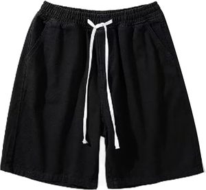 Pantalones Cortos Casuales de Verano para Hombre, 100% Algodón, Estilo Vintage, Ecológicos, Antiarrugas, de Secado Rápido, Transpirables, Tejido de Lona de 120g - Product Image 2
