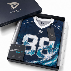 Jersey MX Sublimado Personalizado de Fábrica OEM con Patrón de Ondas, Camiseta Transpirable de Manga Larga para Motocross, Ropa de Carreras sin Marca - Product Image 4