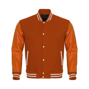Veste universitaire pour homme, vert et blanc, style preppy, coupe classique, simple boutonnage, col rabattu, en polyester, pour l'automne - Product Image 3