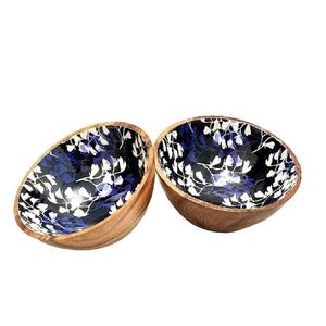 Frutos Secos, Dulces, Aperitivos y Bocadillos, Tazón Redondo de Madera de Mango Hecho a Mano para Salsa de Aceitunas, Diseño Contemporáneo, Uso en Fiestas, Decoración del Hogar - Product Image 5