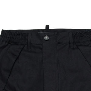 Short cargo moderne pour garçons, design uni avec fermeture à boutons et poches, tissu en mélange de coton et de polyester, léger et respirant - Product Image 2