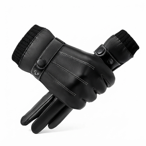 QASWA SPORTS High Quality Adjustable Lightweight Breathable Non-Slip Durable Unisex Winter Customizable Leather <b>Driving</b> <b>Gloves</b> - Product Image 3