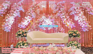 Pared de velas de Metal de estilo único para bodas Paredes de velas de Metal de alta calidad para boda Paredes de velas brillantes para escenario de boda - Product Image 4