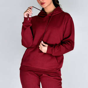 Conjunto Deportivo Color Marrón Oscuro para Mujer, Sudadera con Capucha y Pantalones Jogger, Ropa Deportiva Casual de Dos Piezas para Streetwear - Product Image 2