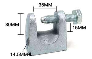 Songyin Kunshen Stahl Verzinkte Trägerklemme M8 M10 M12 M14 3/8\" 1/2\" Deckenklemme für Deckenprofile - Product Image 5