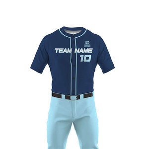 ชุดเบสบอลแบบแห้งเร็ว น้ำหนักเบา ระบายอากาศได้ดี พิมพ์โลโก้ตามสั่ง ขายดีที่สุด คุณภาพสูง ผลิตจากโพลีเอสเตอร์ 100% รุ่นยอดนิยม - Product Image 4