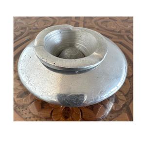 Cenicero de aluminio con pulido de espejo Cenicero redondo único Cenicero decorativo moderno para el hogar Regalo para fumadores Centro de mesa moderno - Product Image 5