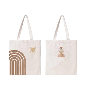Bolsos de lona personalizados para mujer al por mayor, bordados y serigrafiados de algodón, reutilizables - Product Image 6