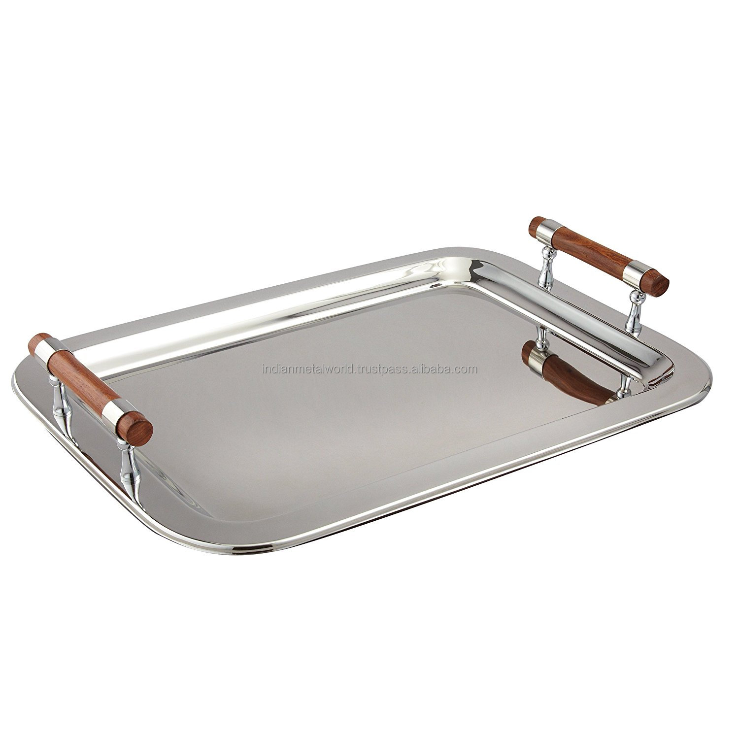 Vassoi Martellati In Acciaio Inossidabile - Set Da Portata 25x11 Cm, Lavabile In Lavastoviglie, Multiuso Per Dessert, Snack E Gioielli